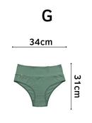 Kit 7 Calcinhas Gabi Algodão Cós Duplo Confortável Baixa Compressão Pós Parto