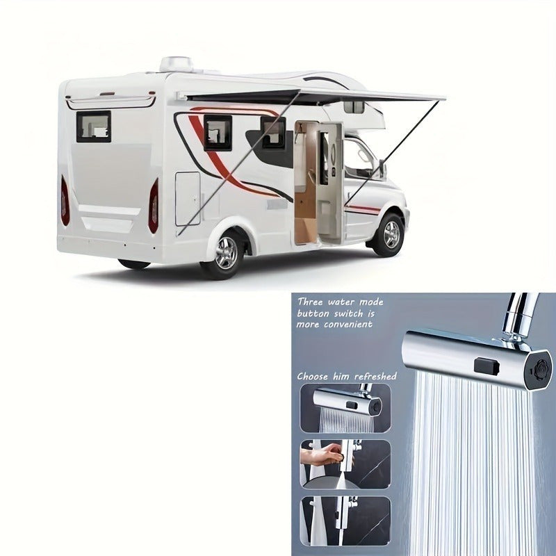 Torneira de cozinha contemporânea em cascata com 3 modos de jato