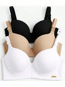 Kit 03 Sutiãs Reforçados com Bojo – Conforto e Sustentação para o Dia a Dia