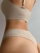 Kit Calcinhas Elegante Microfibra Canelada 12 UNIDADES - FRETE GRÁTIS