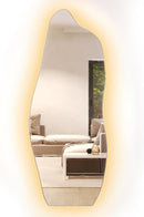 Espelho 170x70 Orgânico Led Grande Corpo Inteiro Luxo Moldur Moldura led branco quente