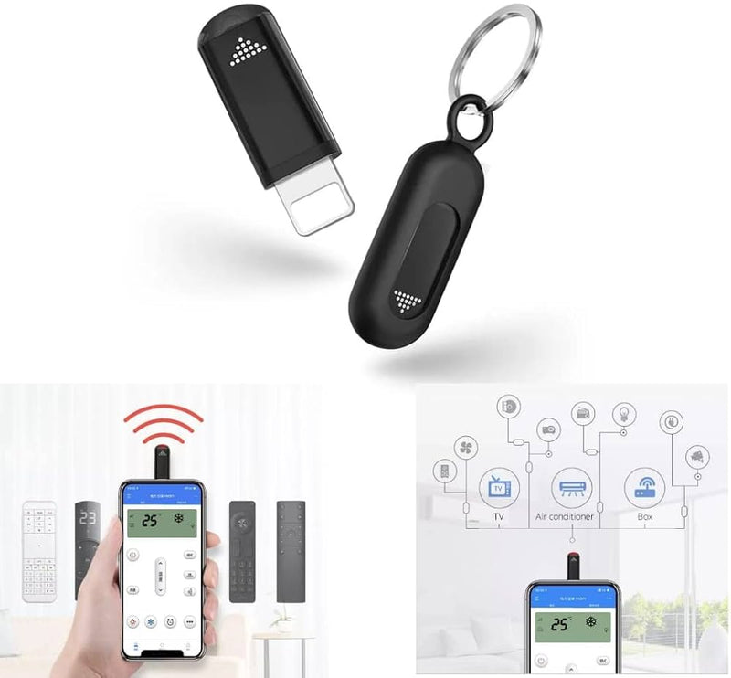 Adaptador de controle remoto infravermelho universal para smartphone Android, porta USB C