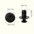 Kit 100 Presilha Grampo Parabarro Parachoque Universal Carro - Leve + 100 unidades GRATUITAS