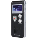 Gravador De Voz Profissional Portátil Digital Tomate 8gb Cor Preto