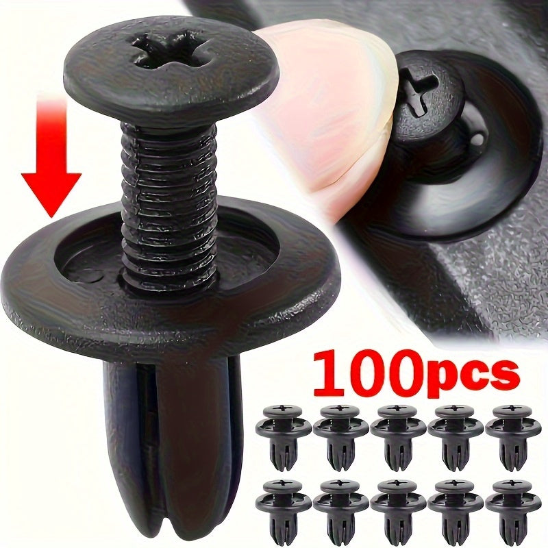 Kit 100 Presilha Grampo Parabarro Parachoque Universal Carro - Leve + 100 unidades GRATUITAS