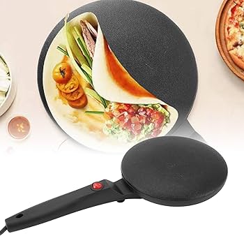 Maquina Elétrica Antiaderente para Crepes, Pizzas e Panquecas