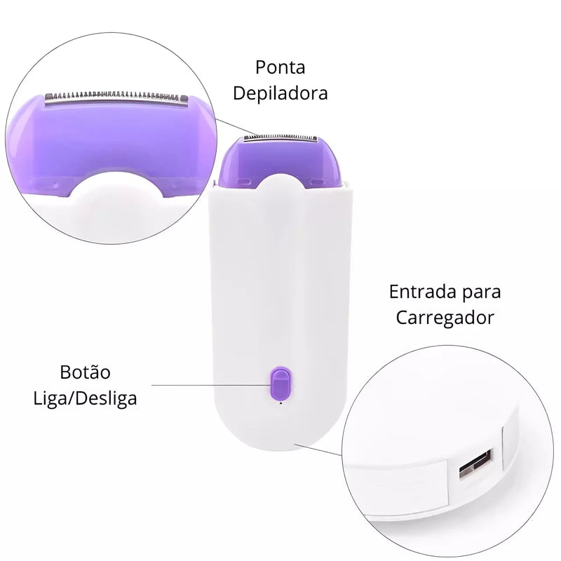 Kit 2 Laser Flex - Depilador a Laser e Aparador - Versátil, Rápido e Portátil