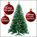 Árvore De Natal 1,20m Decorada Completa Pinheiro Verde Luxo