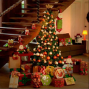 Árvore De Natal 1,20m Decorada Completa Pinheiro Verde Luxo