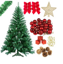 Árvore De Natal 1,20m Decorada Completa Pinheiro Verde Luxo