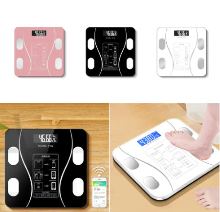 Balança Bioimpedância Profissional Com App Bluetooth 180kg Cor Preto