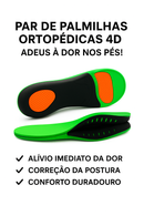 Par de Palmilha Para Fascite Plantar Ortopédica