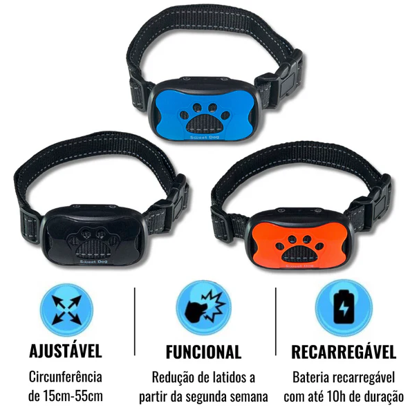 Coleira Anti Latido Ultrassônica Para Adestramento de Cães
