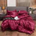 Conjunto Completo de Roupas de Cama de Cetim