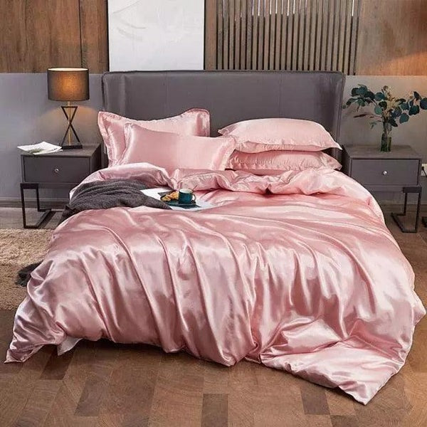 Conjunto Completo de Roupas de Cama de Cetim