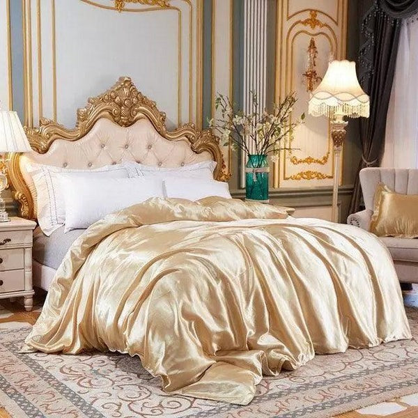 Conjunto Completo de Roupas de Cama de Cetim