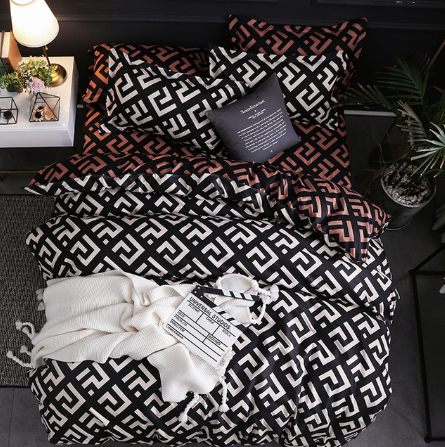 Conjunto de Cama Completo em Algodão Premium