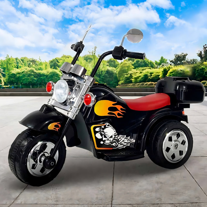 Moto Motinho Elétrica Infantil Tipo Harley Bateria 6 V Preta Cor Preto Zippy Toys