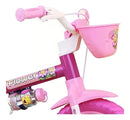 Bicicleta Infantil com roda treinamento Flower Aro 12 Nathor