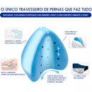 Kit 2 travesseiro pernas ortopédico almofada anatômica cor branco