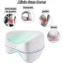 Kit 2 travesseiro pernas ortopédico almofada anatômica cor branco