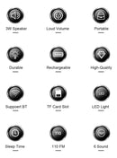 Televisor Rádio Musical Hrd-700 Am Fm Tf Leitor De Cartões