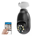 Câmera de Segurança Qkz KZ-818 Lâmpada Ip Wifi com Visão Noturna