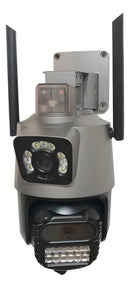 Kit 2 Câmera Segurança Ip Wifi P11-qq6 Lente Dupla 6mp App Icsee Cor Preto Estary Shop