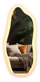 Espelho 170x70 Orgânico Led Grande Corpo Inteiro Luxo Moldur Moldura led branco quente