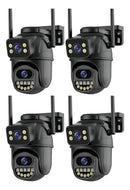 Kit 2 Câmera Segurança Ip Wifi P11-qq6 Lente Dupla 6mp App Icsee Cor Preto Estary Shop