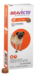 Bravecto Comprimido Antipulgas e Carrapatos MSD Para Cães 4,5 A 10 kg