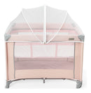 Berço Portátil Infantil Cercado – Rosa | Suporta até 15kg