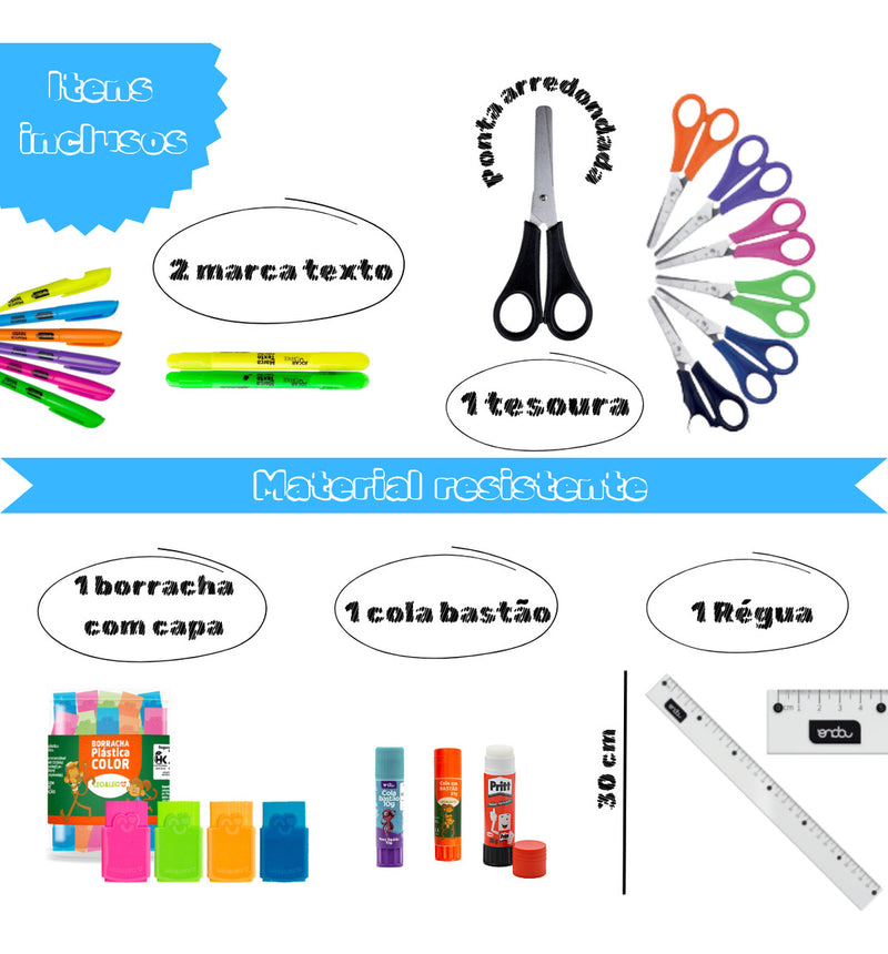 Kit Escolar Volta As Aulas Escolar Volta As Aulas