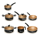 Conjunto Panelas Antiaderente 10 Peças Teflon Várias Cores