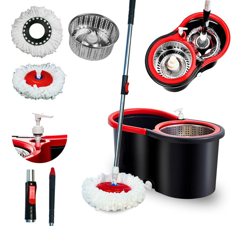 Mop Giratorio Com Cesto Em Inox - Nybc