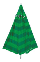 Guarda sol alumínio articulado 2,40m proteção sol silver coating verde listras Mor