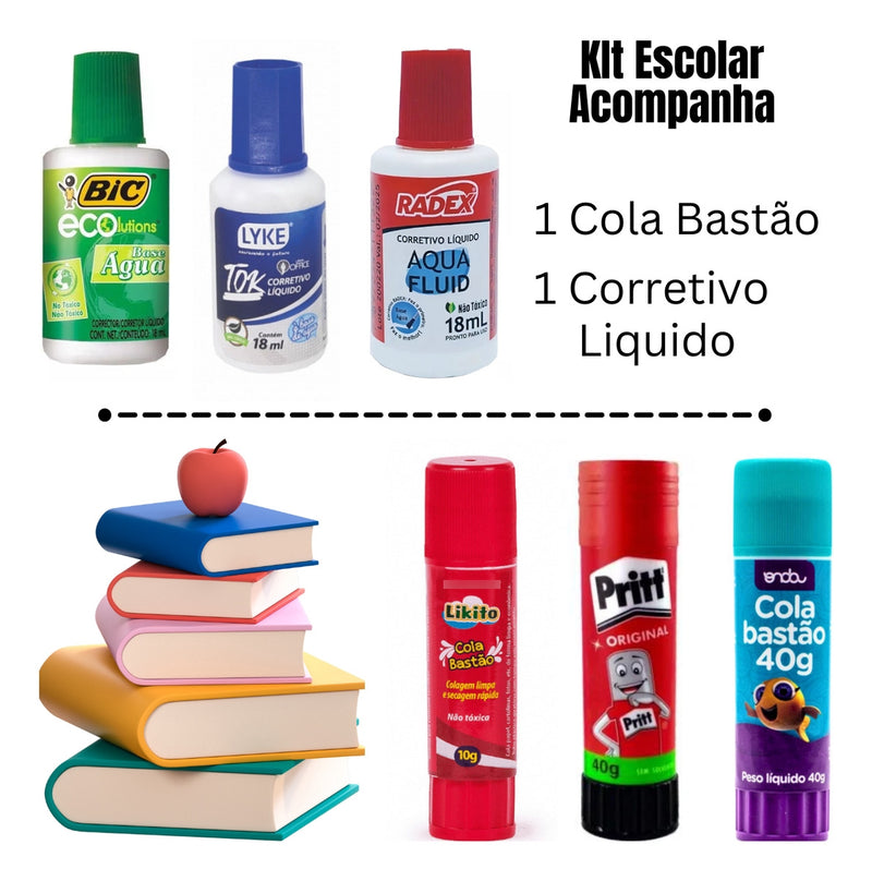 Material Escolar Kit Completo Econômico