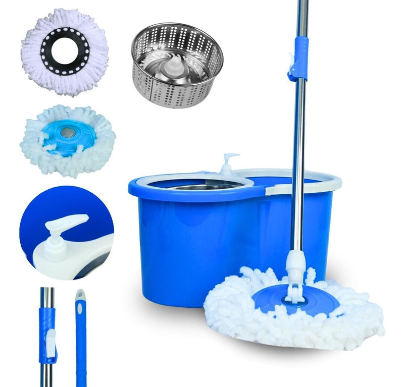 Mop Giratorio Com Cesto Em Inox - Nybc