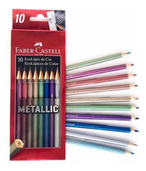Lapis De Cor 24 Cores + Canetinha 12 + Neon Pastel Metalico