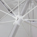 Guarda sol alumínio articulado 2,40m proteção sol silver coating verde listras Mor