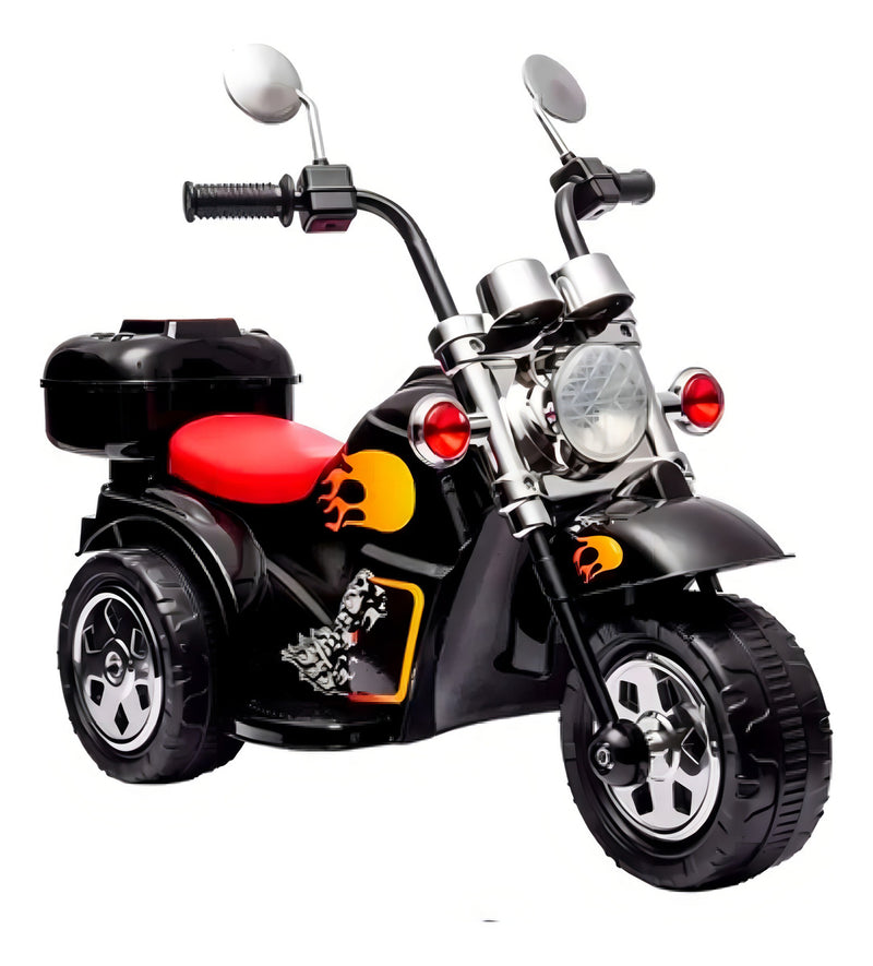 Moto Motinho Elétrica Infantil Tipo Harley Bateria 6 V Preta Cor Preto Zippy Toys