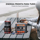 Gerador Elétrico Portátil Flashfish 200w/151wh monofásico solar gerador 110V central elétrica