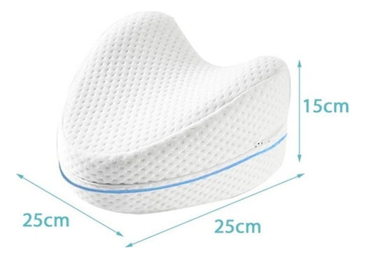 Kit 2 travesseiro pernas ortopédico almofada anatômica cor branco