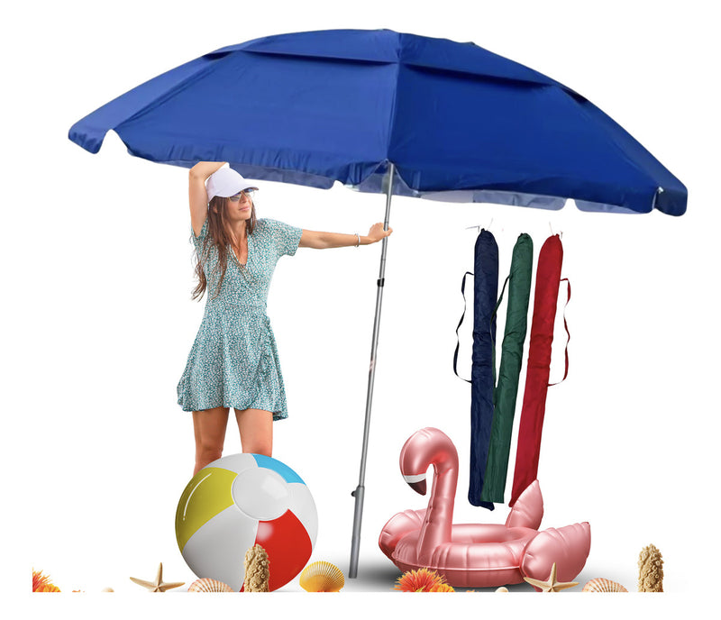 Guarda Sol Gigante 2,40m Praia Piscina Tecnologia Uv 2024
