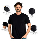 Kit 2 Camisetas Básica Masculina Algodão Básica Camisa Homem