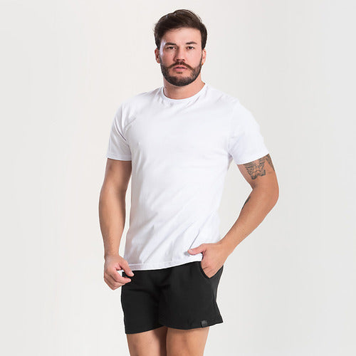 Kit 2 Camisetas Básica Masculina Algodão Básica Camisa Homem