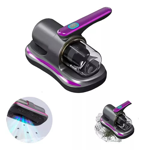 Aspirador Portátil Anti-ácaro Esterilização Luz Uv Sem Fio Cor Rose