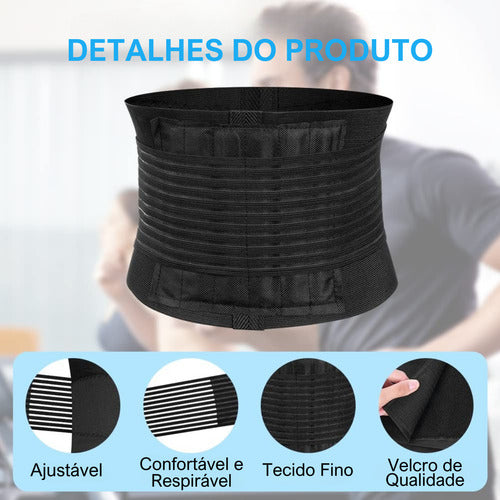 Cinta Ergonômica Lombar Abdominal Coluna Cargas Pesadas