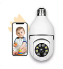 Câmera de Segurança Qkz KZ-818 Lâmpada Ip Wifi com Visão Noturna