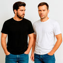 Kit 2 Camisetas Básica Masculina Algodão Básica Camisa Homem